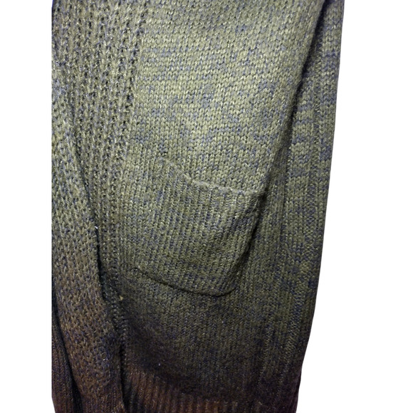 Derek Heart Womens Long Draped Sweater Blue & Green Size Medium - Picture 16 of 16